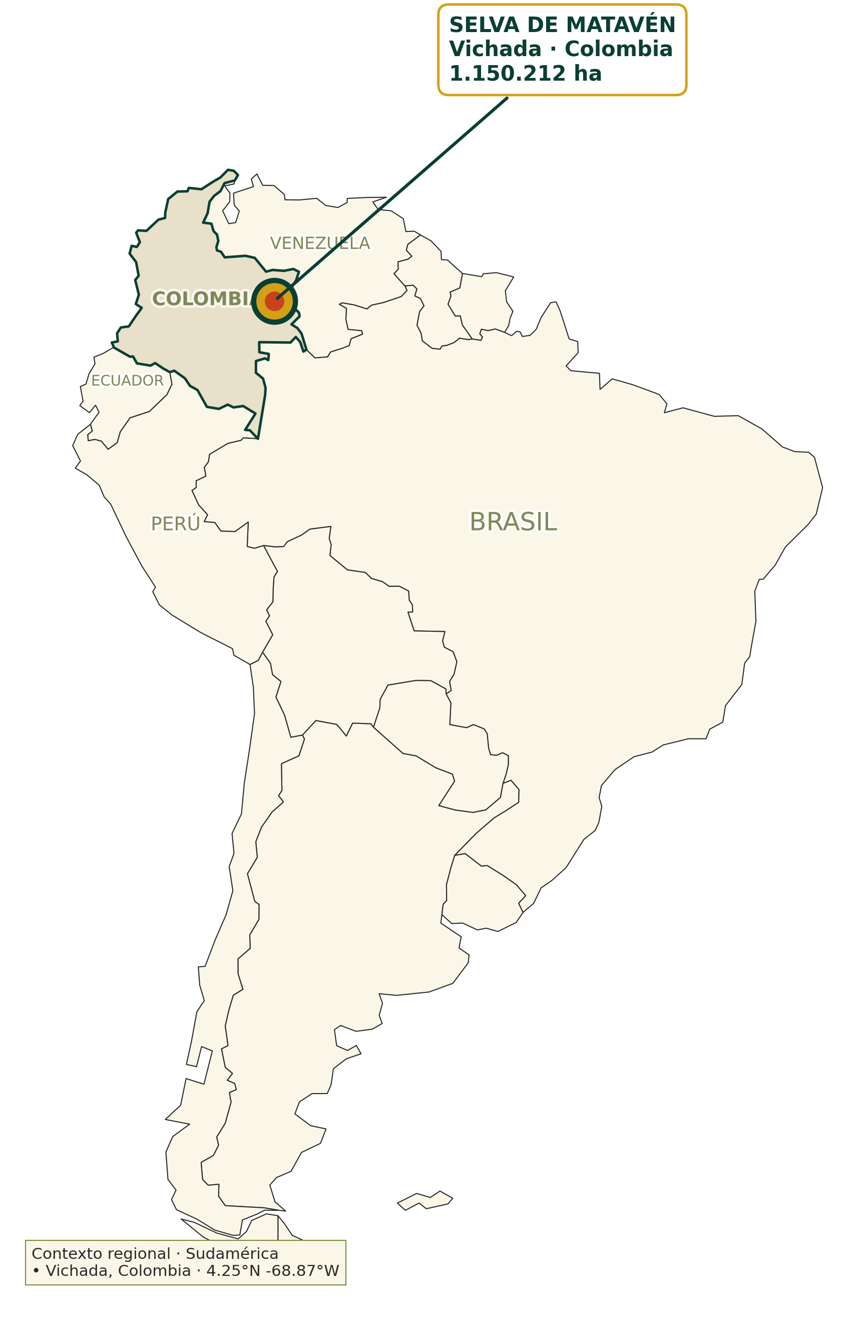 Contexto sudamericano · Matavén en Colombia
